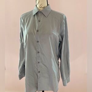 Men's Gray Van Heusen Slim-Fit Button Down Shirt